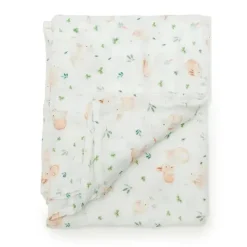 Loulou Lollipop - musselina Swaddle, Bunny Meadow