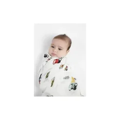 Loulou Lollipop - Swaddle de musselina, caminhões felizes