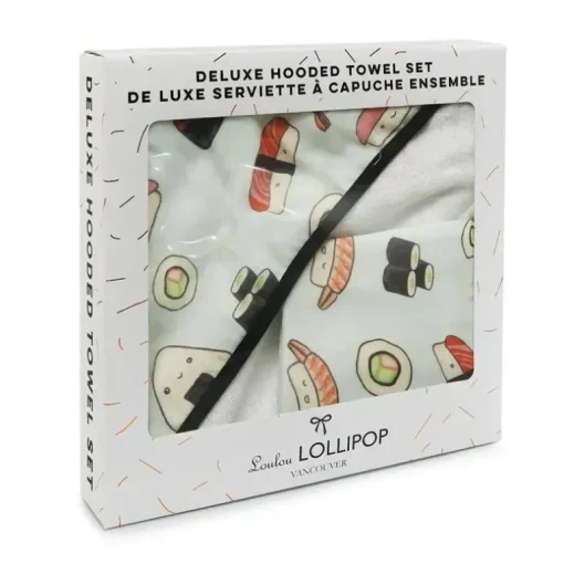 Loulou Lollipop Conjunto de Toalhas com Capuz, Sushi