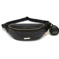 Luli Bebe - Bolsa tipo estilingue Monaco, Ébano-Preto