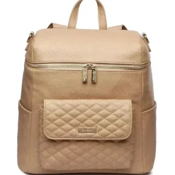 Luli Bebe - Mochila Monaco Fraldas, Latte-Brown