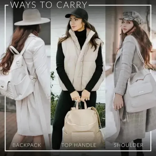 Luli Bebe - Mochila Monaco Fraldas, Cinza Pedra