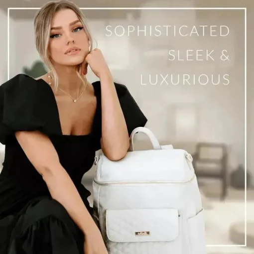 Luli Bebe - Mochila Monaco Fraldas, Ébano-Preto