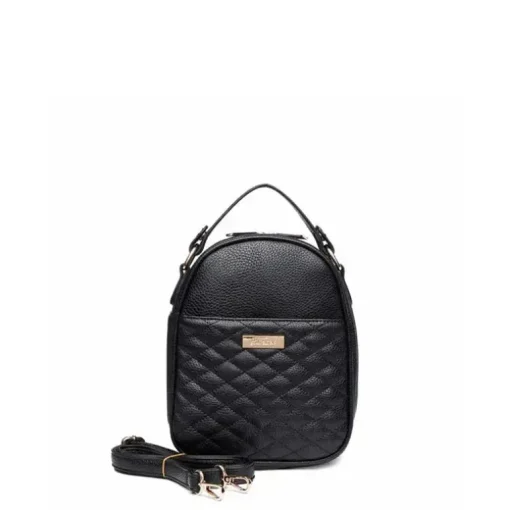 Luli Bebe - Sacola de lanche Monaco, Ébano-Preto