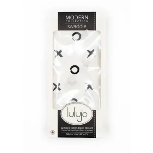 Lulujo Baby Bamboo Muselina Manta, Abraços e Beijos | xale de musselina