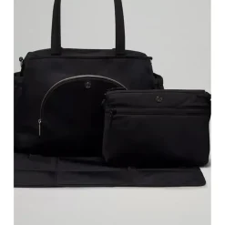 Lululemon - Bolsa Tote New Parent 20L - Preto/Prata Drop