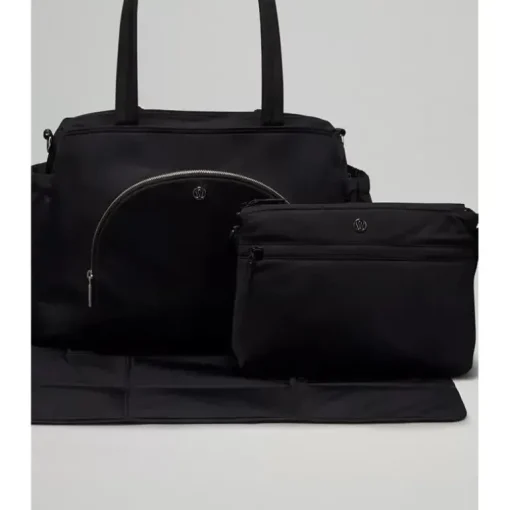 Lululemon - Bolsa Tote New Parent 20L - Preto/Prata Drop