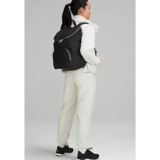 Lululemon - Mochila para novos pais 17L, Preto/Prata Drop