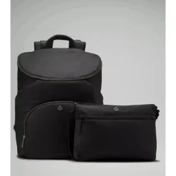 Lululemon - Mochila para novos pais 17L, Preto/Prata Drop