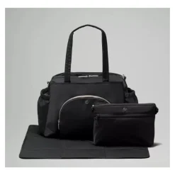 Lululemon - New Parent Tote Bag 20L, Black/Silver Drop