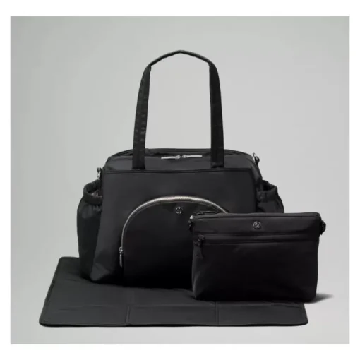 Lululemon - New Parent Tote Bag 20L, Black/Silver Drop