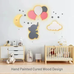 LumieWorld - Balões iluminados Lumipets, luz noturna para berçário, iluminados na parede