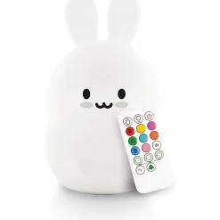 LumieWorld - Lumipets, luz noturna infantil, tocar música, coelhinho