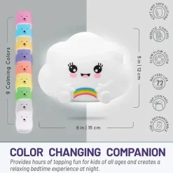 LumieWorld - Lumipets, luz noturna infantil, tocar música, nuvem Kawaii