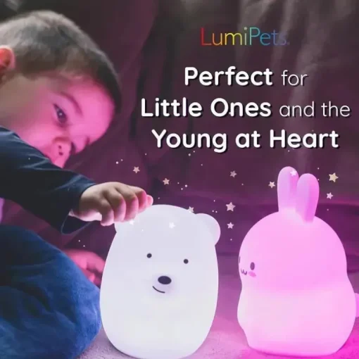 LumieWorld - Lumipets, luz noturna infantil, tocar música, nuvem Kawaii