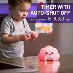 LumieWorld - Lumipets, luz noturna infantil, tocar música, nuvem Kawaii