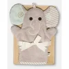 Luva de banho para bebê ZOOCCHINI - Elle The Elephant, luva de pano ultramacia