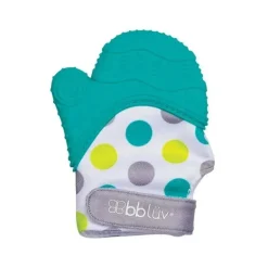 Luva de dentição para bebê Bbluv Gluv, Aqua