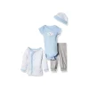 Luvable Friends - Conjunto de enxoval de bebê prematuro de algodão 4Pk