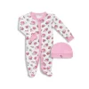 Luvable Friends Preemie Sleep N Play &amp; Boné, bebê menina floral