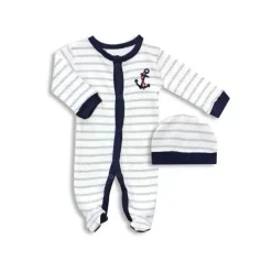Luvable Friends Preemie Sleep N Play &amp; Boné, âncora de bebê menino