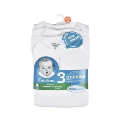Macacões Gerber 3Pk Manga Longa 18M