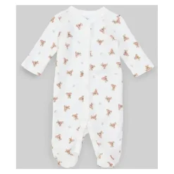 Macacão de Algodão Polo Ralph Lauren Baby - Polo Bear, Branco