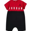 Macacão Jordan Baby Big Block vermelho e preto