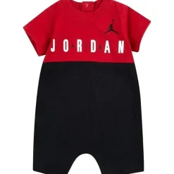 Macacão Jordan Baby Big Block vermelho e preto