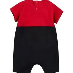 Macacão Jordan Baby Big Block vermelho e preto
