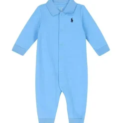 Macacão Polo Ralph Lauren Baby - Menino Algodão Polo, Azul Suffield