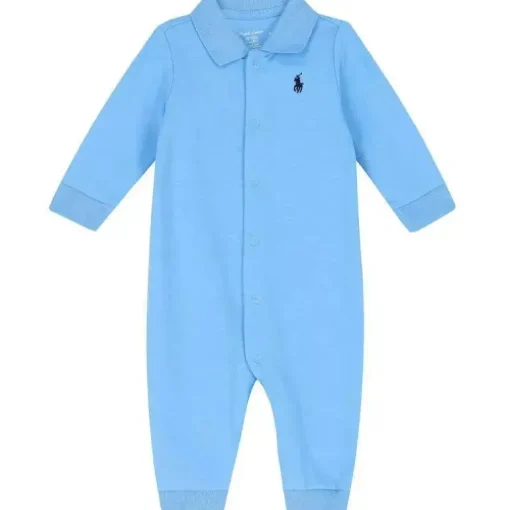 Macacão Polo Ralph Lauren Baby - Menino Algodão Polo, Azul Suffield