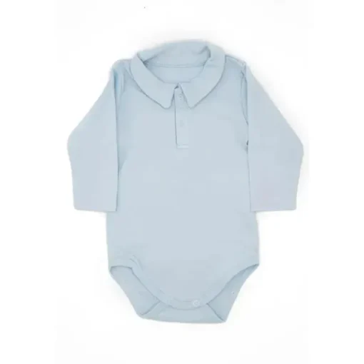 Macacão Primo Passi com Body 3-6M Azul Claro