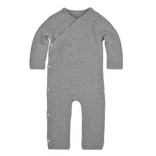 Macacão quimono acolchoado Burt's Bees, Heather Grey