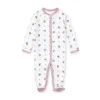 Macacão Ralph Lauren, estampa de urso branco/rosa