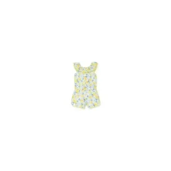 Macaquinho Little Me Lemon Woven - Amarelo