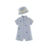 Macaquinho Little Me Whales - Azul