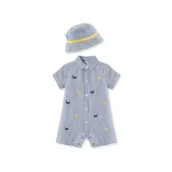 Macaquinho Little Me Whales - Azul