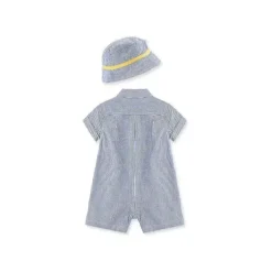 Macaquinho Little Me Whales - Azul