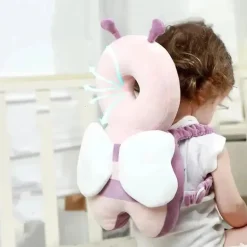 Macrobaby - Almofada de cabeça anti-queda para caminhada de segurança para bebês, bege