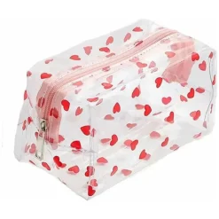 Macrobaby – Bolsa de armazenamento para lápis com zíper e estampa completa, amor