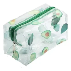 Macrobaby - Bolsa de armazenamento para lápis com zíper e estampa completa, abacate grande
