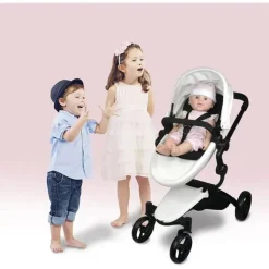 Macrobaby - Carrinho de bebê de luxo para bonecas de 18 e 20 anos