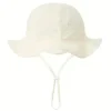 Macrobaby - Chapéu Balde Protetor e Estiloso para Bebê, Branco Cremoso