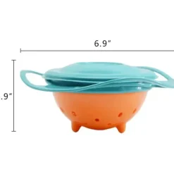 Macrobaby - Magic Gyro Bowl Tigelas à prova de derramamento com rotação de 360 ​​graus e tampa