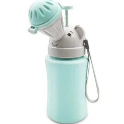 Macrobaby - Mictório portátil à prova de vazamentos para meninos, elefante, vaso sanitário de emergência, garrafa de xixi, copo, jarra