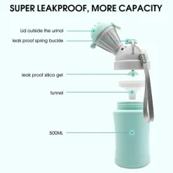 Macrobaby - Mictório portátil à prova de vazamentos para meninos, elefante, vaso sanitário de emergência, garrafa de xixi, copo, jarra