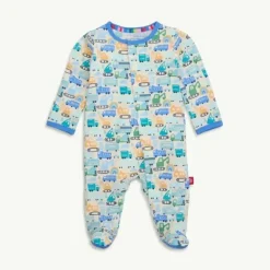 Magnificent Baby - As Truck Would Have It Bamboo Footie