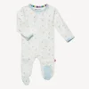 Magnificent Baby - Blue Little Bitty Pretty One Bamboo Footie