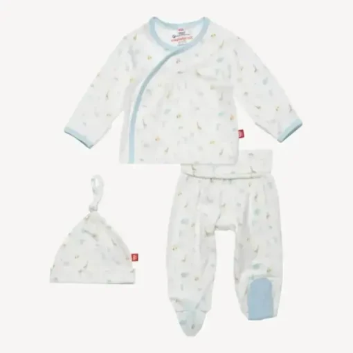 Magnificent Baby - Blue Little Bitty Pretty One Kimono Set